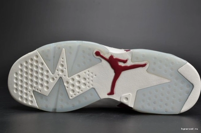 Retro 384664-116 white Jordan 6 Maroon Air 1205
